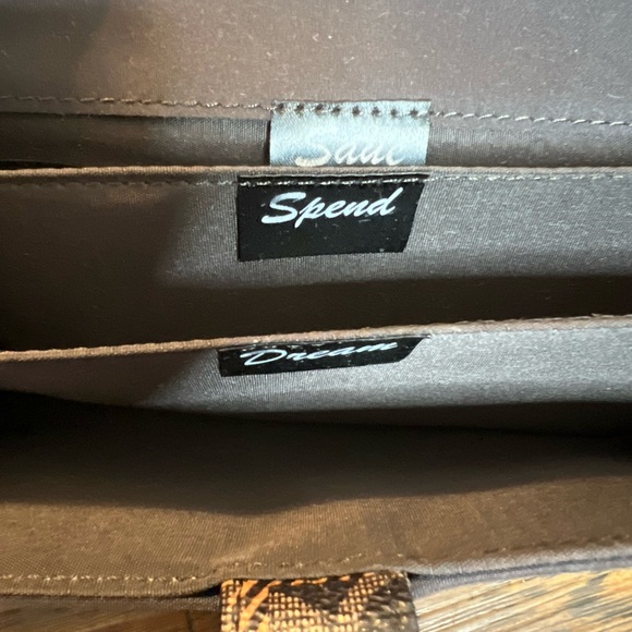 Giani Bernini Plaid Block Signature Receipt Wallet - Picture 5 of 10